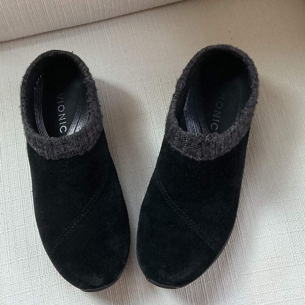 Vionic Charcoal Suede Slip-On Shoes